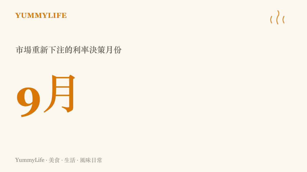 統計圖卡呈現九月是聯準會利率決策受矚目的月份，市場對升息的押注訊號正在累積