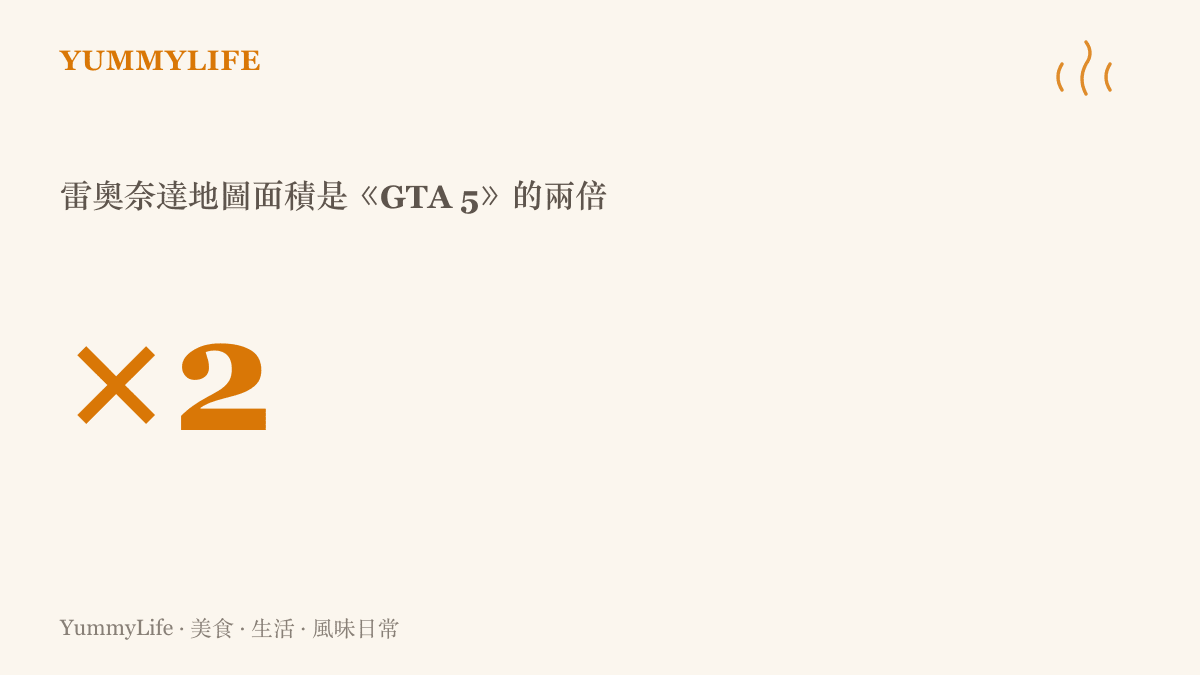 《GTA 6》雷奧奈達州地圖面積達《GTA 5》兩倍的規模對比，開發者稱細節密度也同步提高