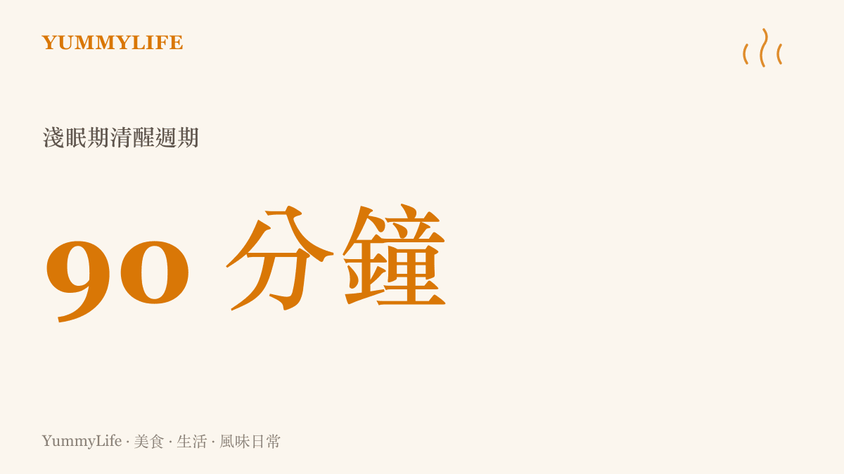 人體睡眠週期約為九十分鐘，半夜醒來是正常的淺眠階段，無需過度焦慮。