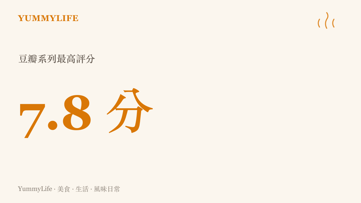 統計圖卡呈現蜘蛛俠新片在豆瓣獲得七點八分，成為系列電影中的最高評價
