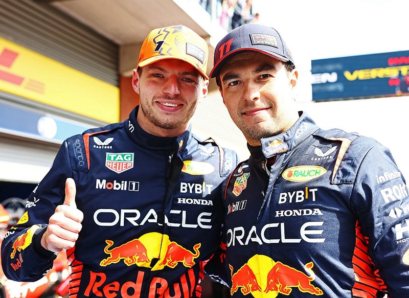 Max Verstappen的隊友Sergio Perez則以第二名完賽，亦創下...
